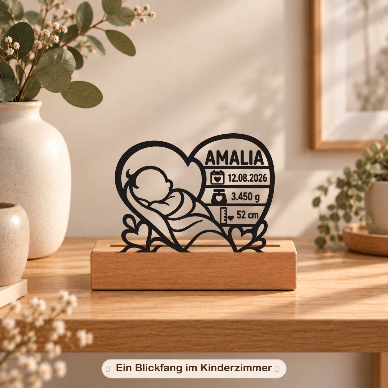 Birth Keepsake with Wooden Stand photo 7