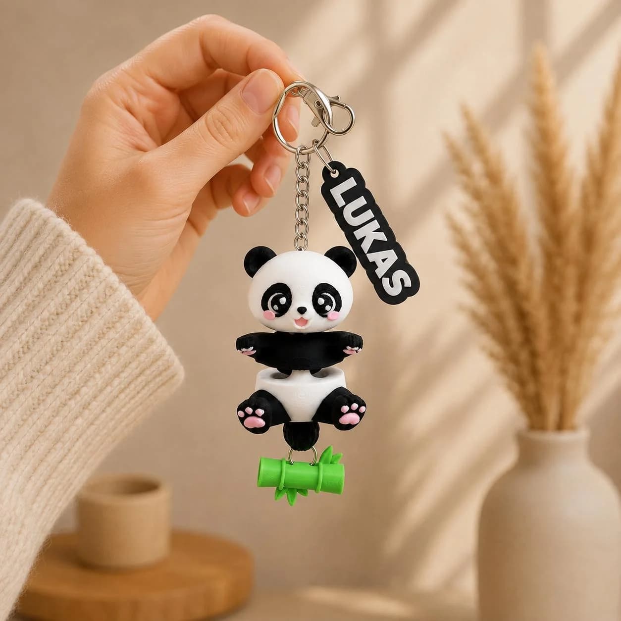 Panda Flexi-Schlüsselanhänger