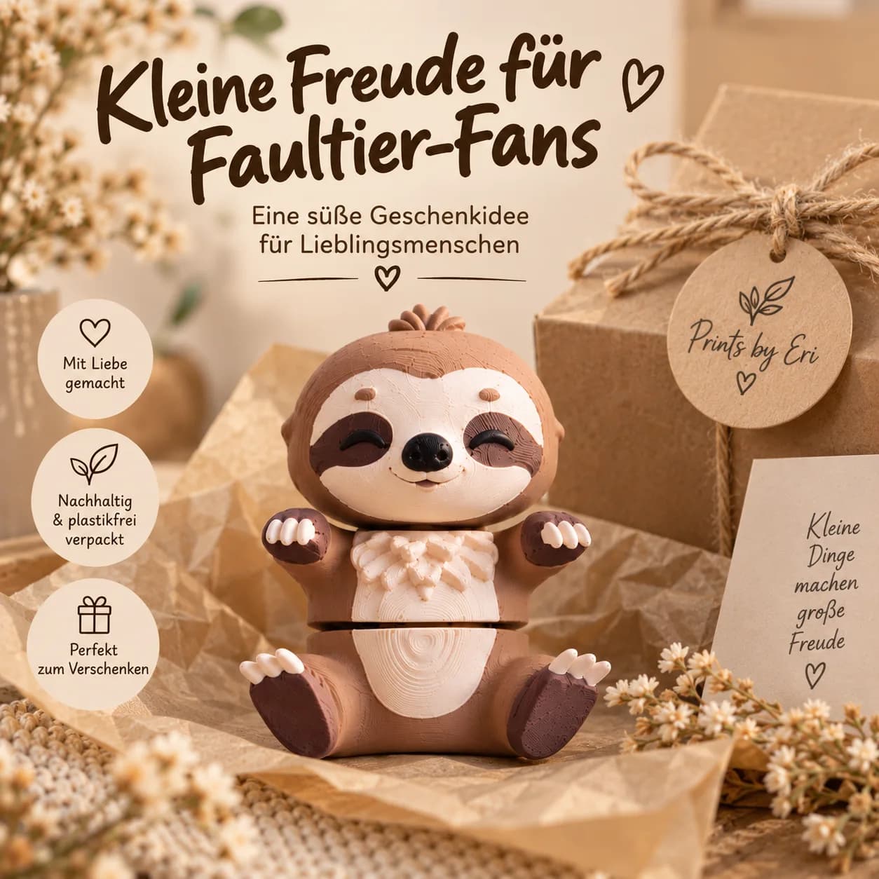 Faultier Flexi 3D-Druck Foto 7