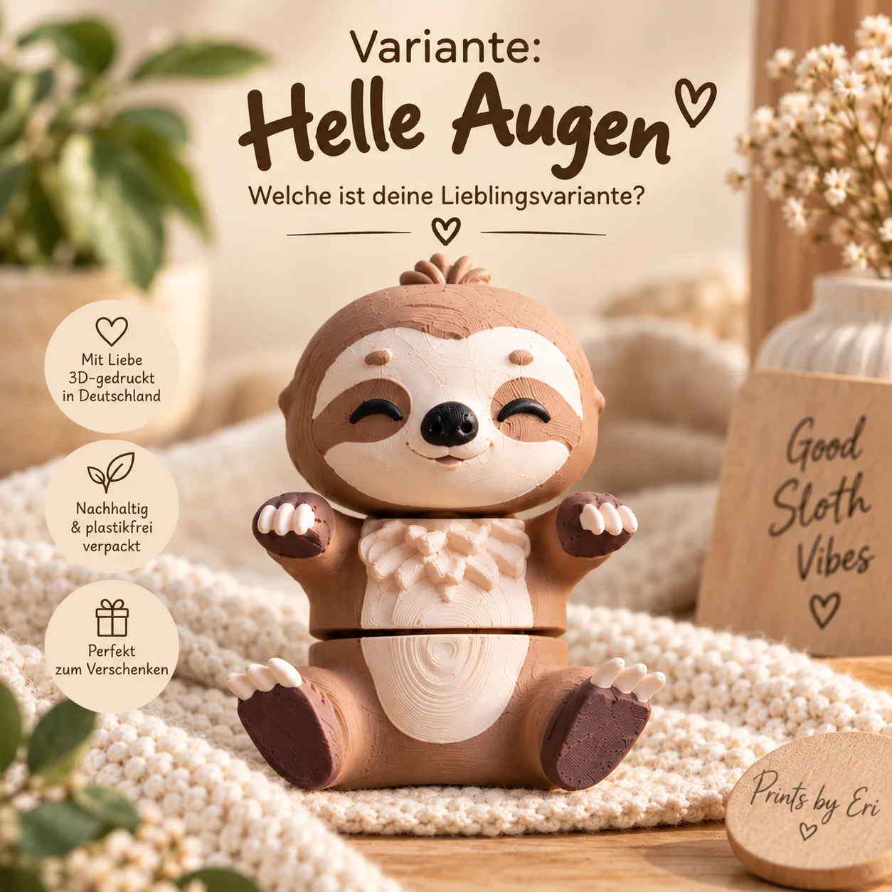 Faultier Flexi 3D-Druck Foto 4