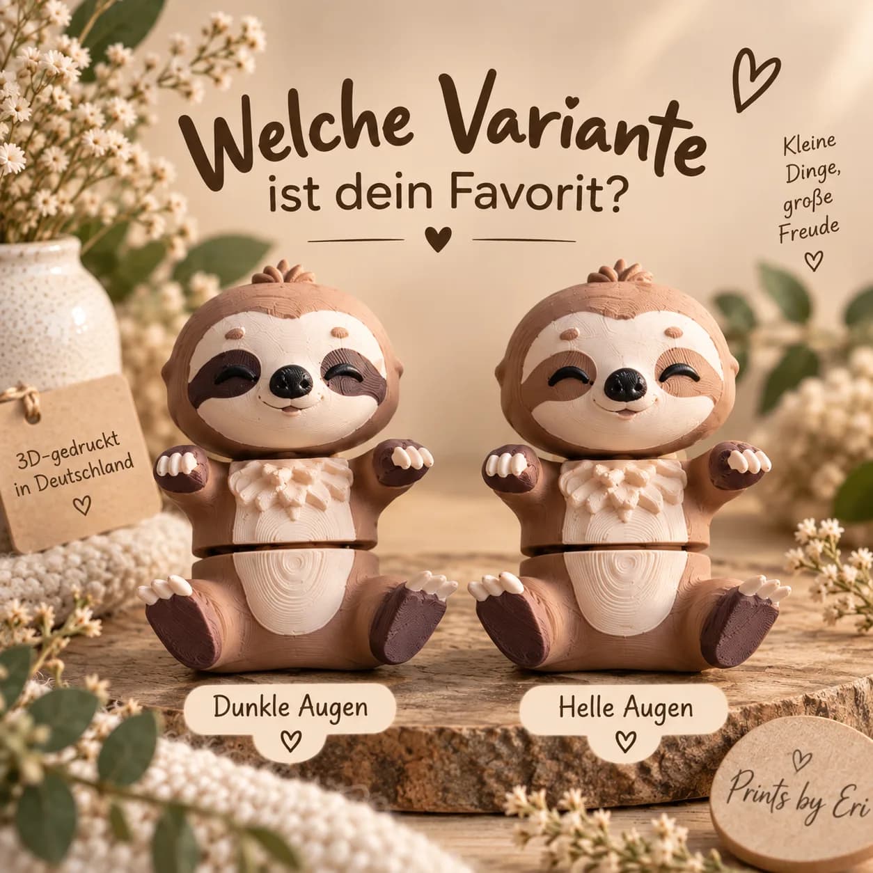Faultier Flexi 3D-Druck Foto 1