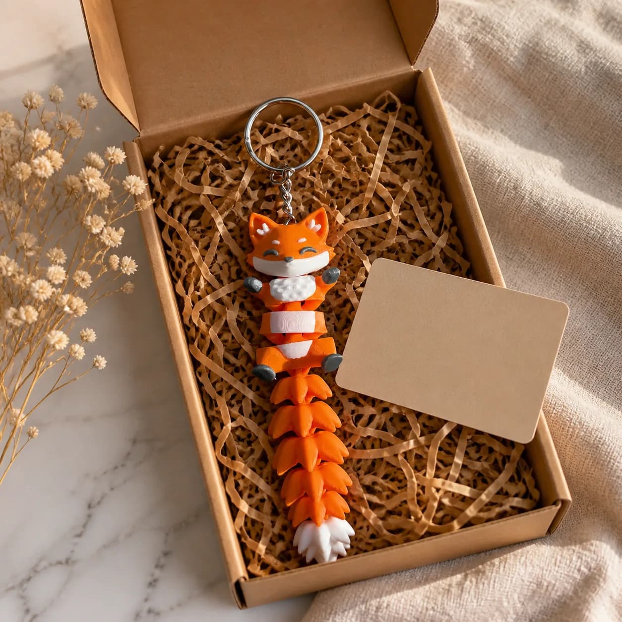 Fuchs-Anhänger in Geschenkverpackung