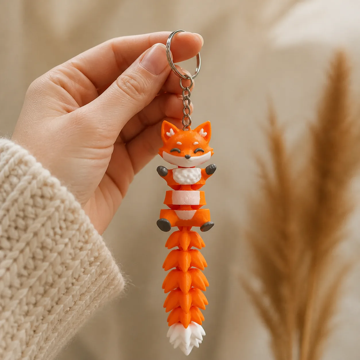 Fuchs-Anhänger in der Hand