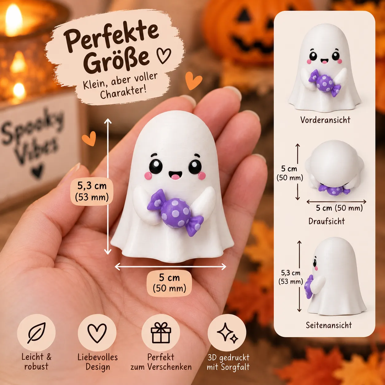 Halloween Geist Klicker Toy 3D Druck